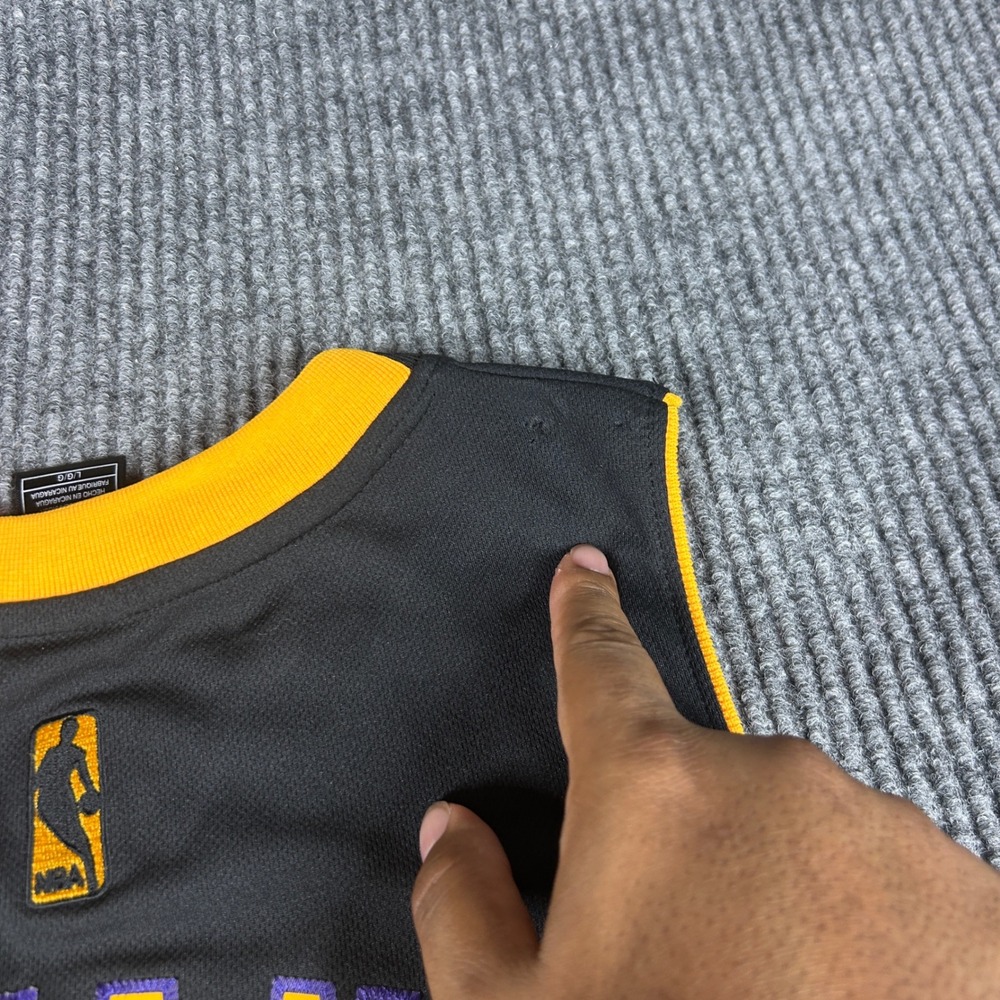 Adidas Jersy Men's L Los Angeles Lakers Kobe Bryant 24 NBA Hollywood Nights Rare - Picture 9 of 9
